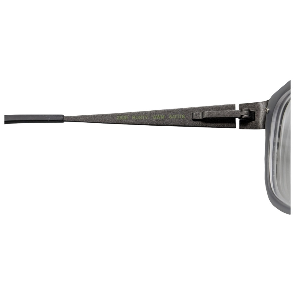 Bevel 2529 Rusty GWM Eyeglasses Gray Striped Titanium Frame 54-19-145 Japan - Picture 4 of 5